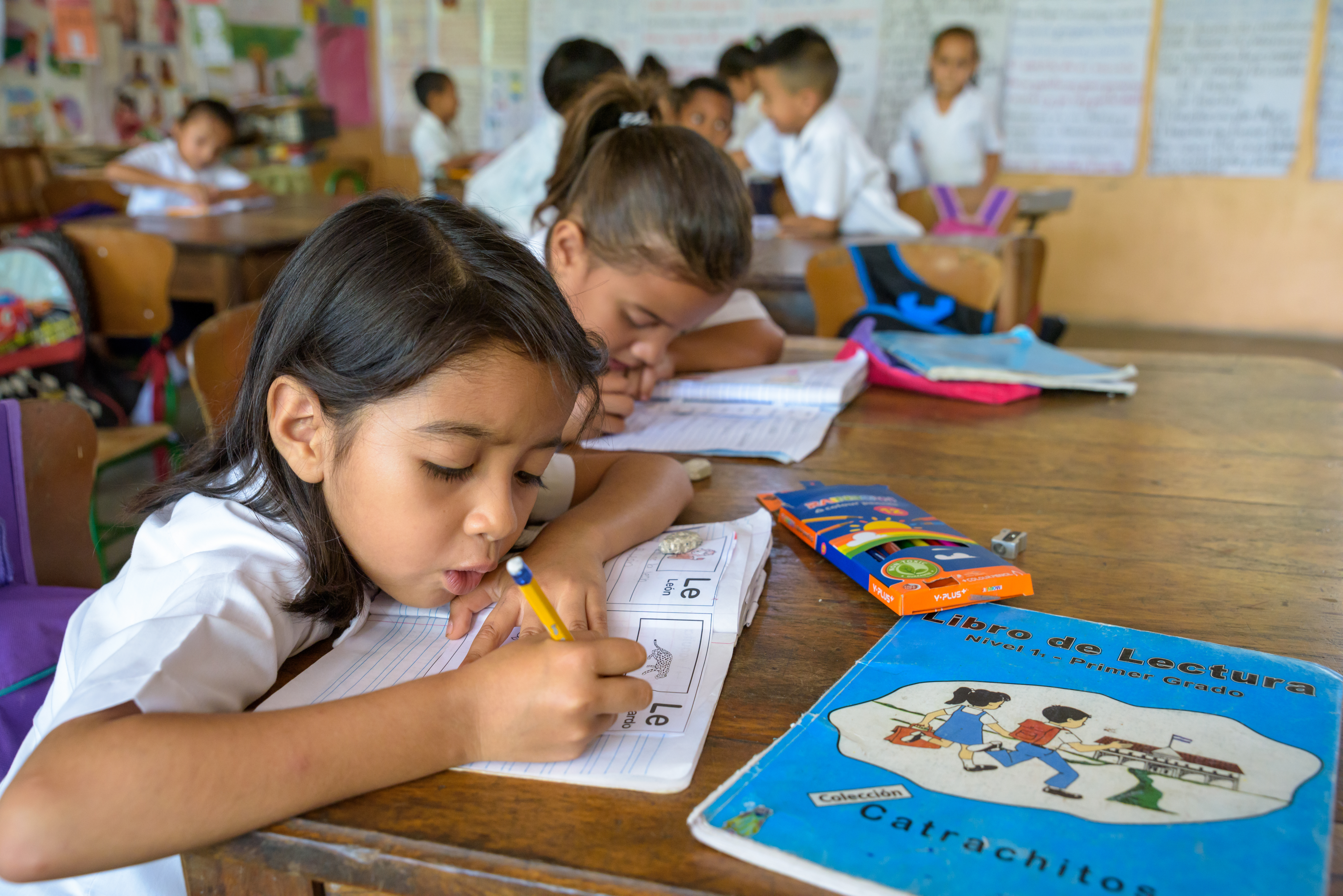 Young girl at school 