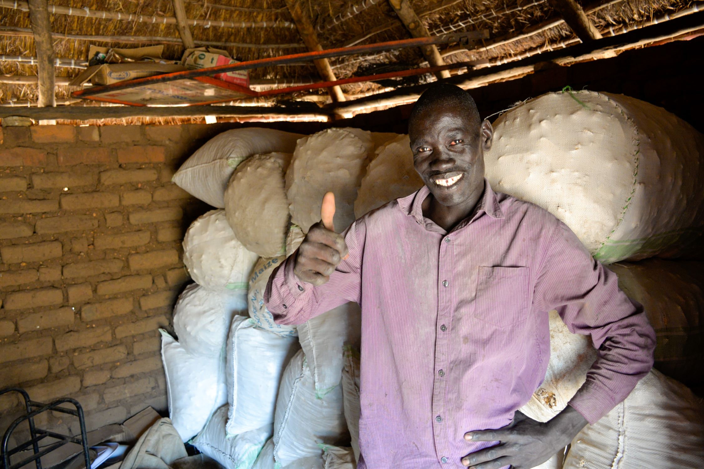 Ugandan man smiling