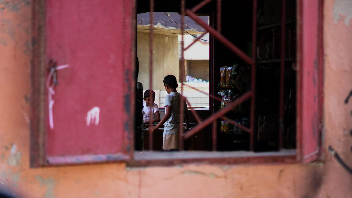 Children playing in Lebanon