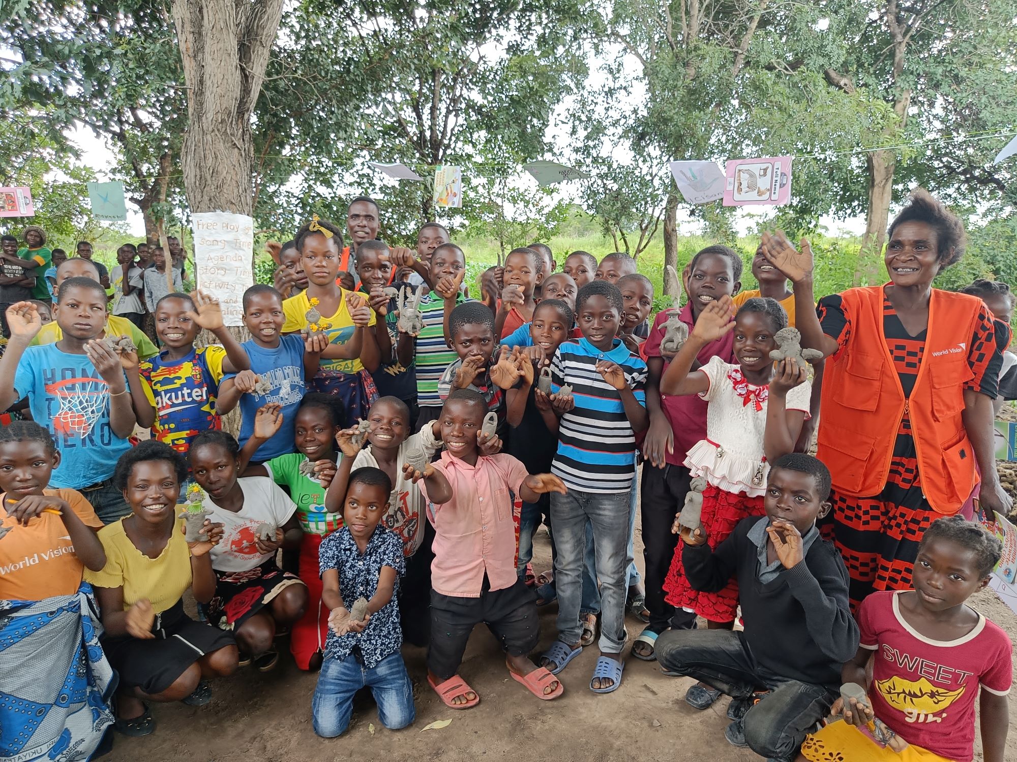 Children who are supported by World Vision