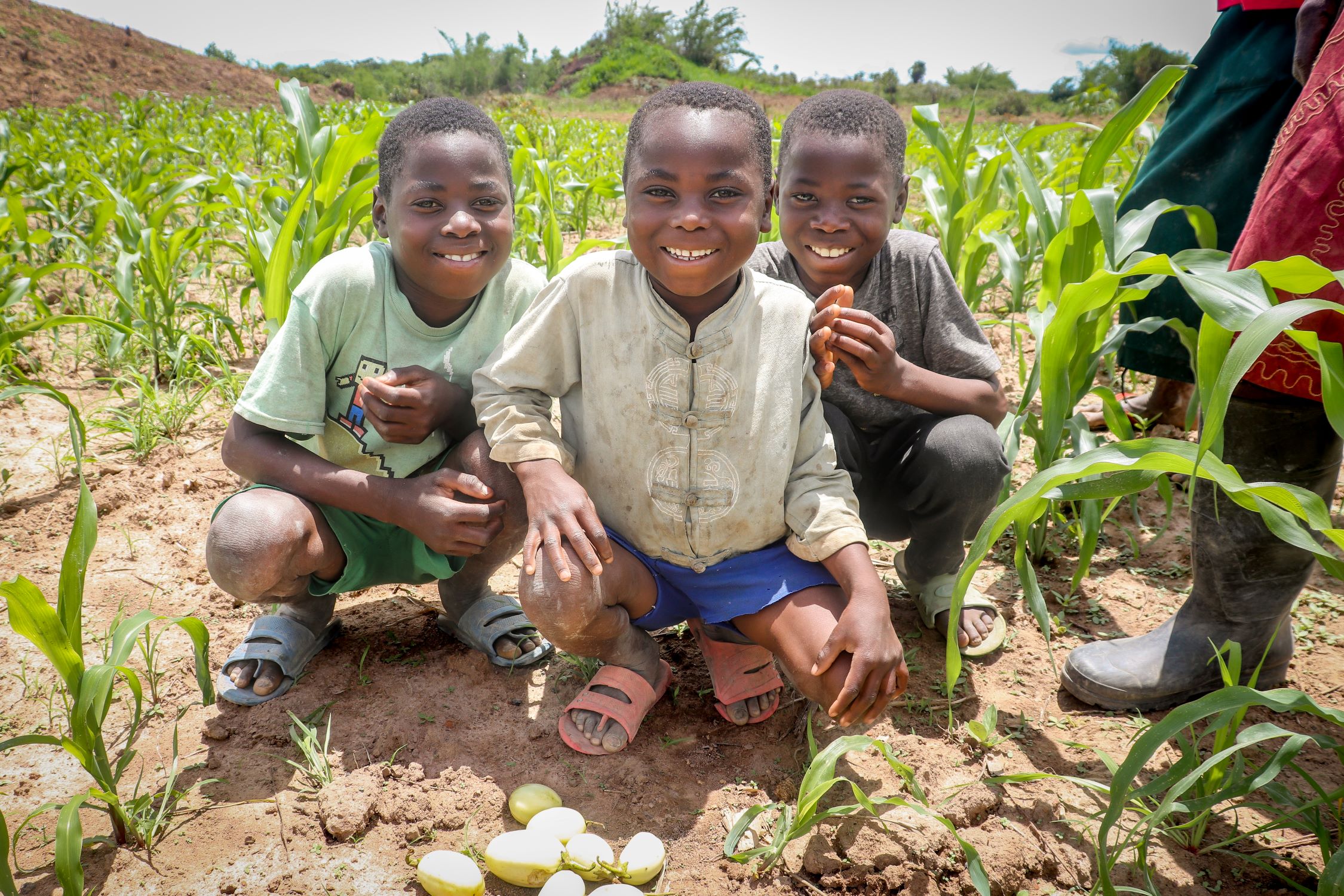 Three brothers from Democratic Republic of Congo